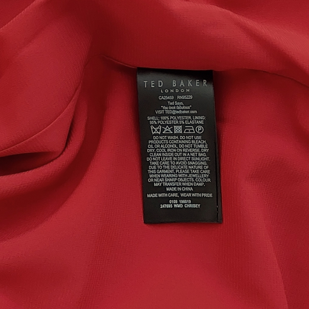 TED BAKER New Chrisey Wrap Dress - Red - Picture 7 of 8